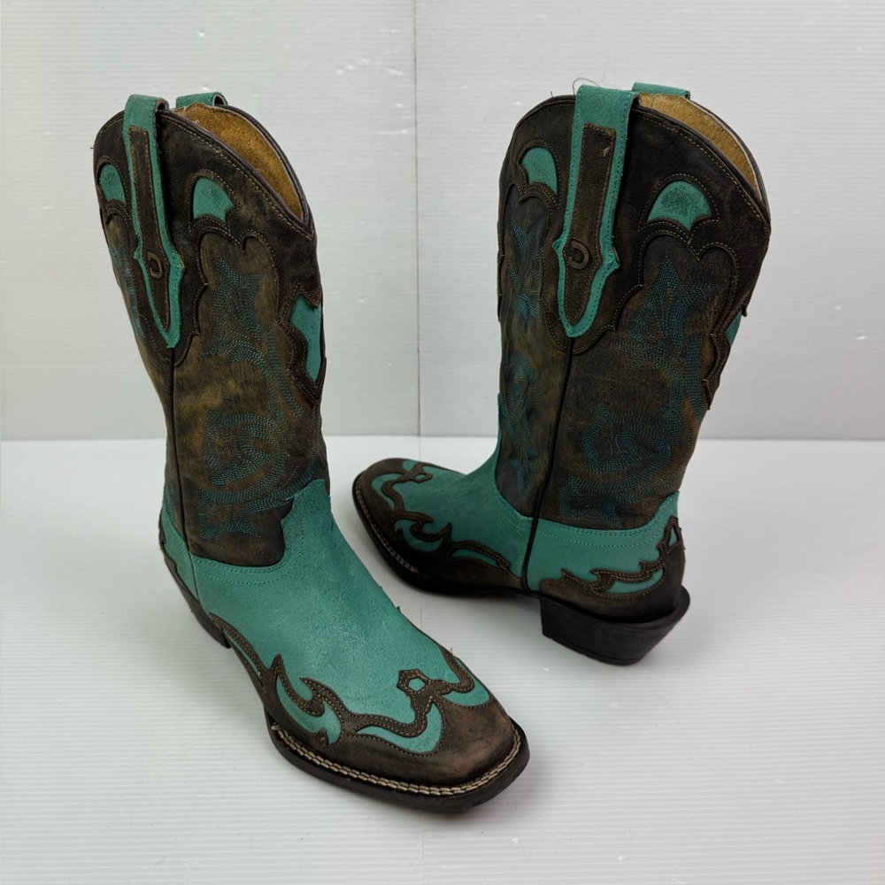 Durango Dream Catcher Women’s US6.5Brown & Turquoise Western 12” Boots DRD0211